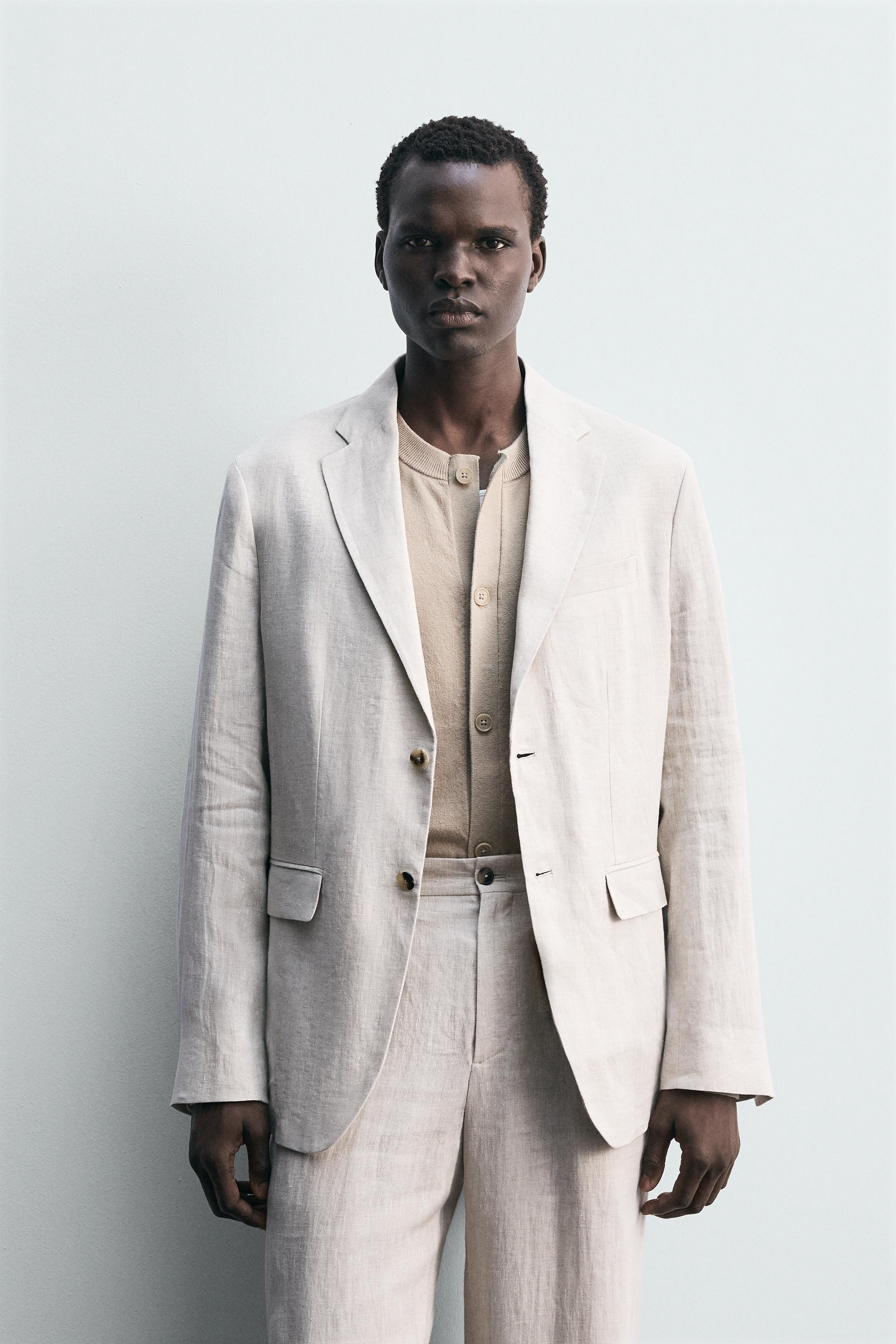 BLAZER DE COSTUME 100 % LIN